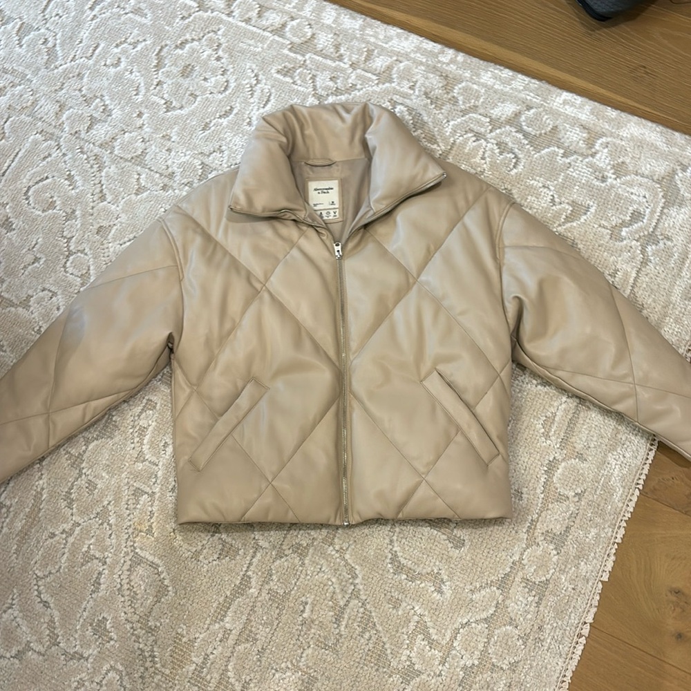 Abercrombie Vegan Leather jacket